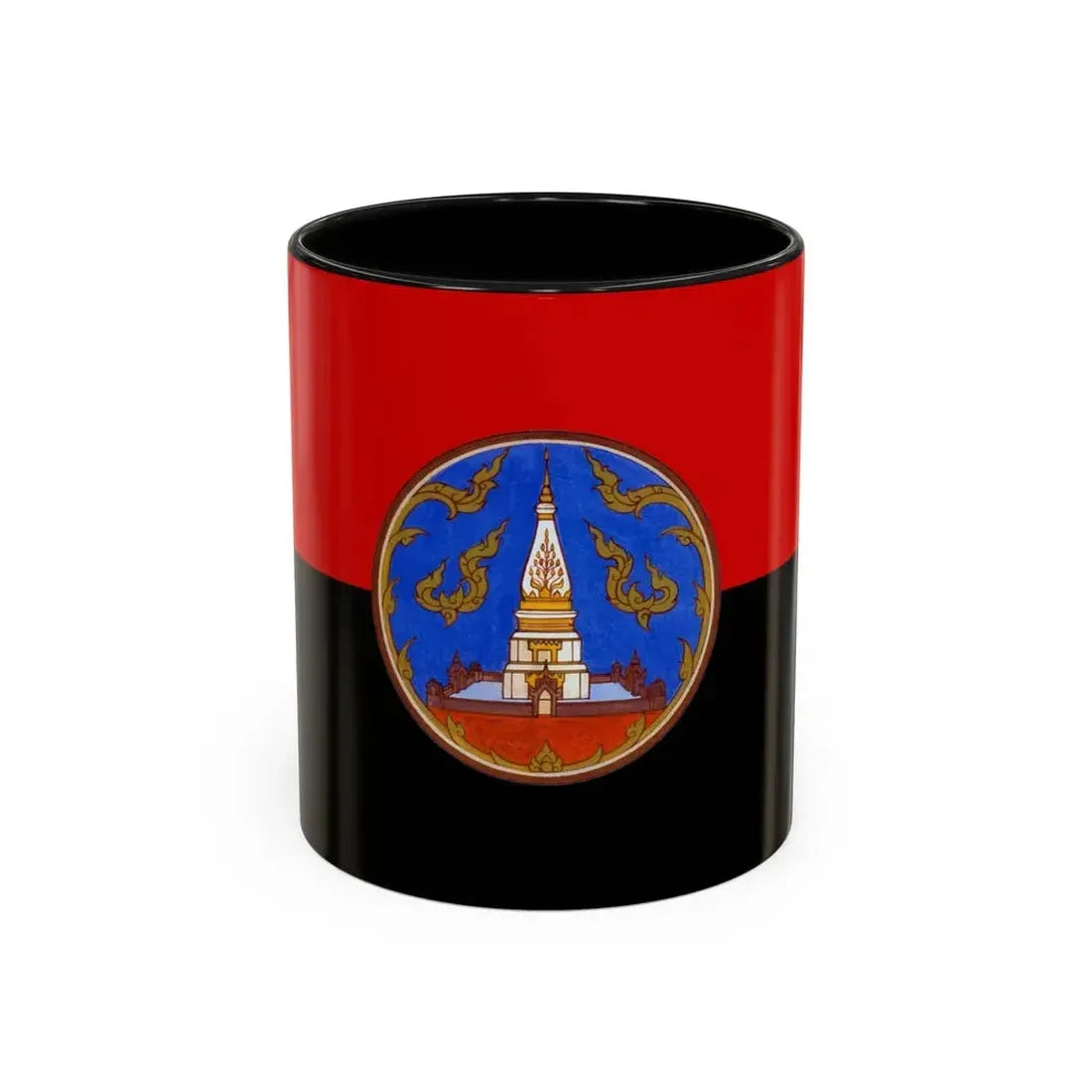 Flag of Nakhon Phanom Province Thailand - Accent Coffee Mug 11oz Black - Go Mug Yourself