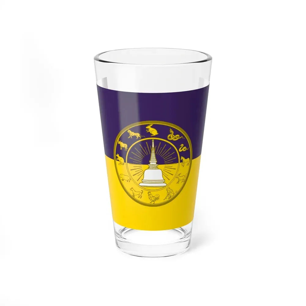 Flag of Nakhon Si Thammarat Province Thailand - Pint Glass 16oz 16oz - Go Mug Yourself