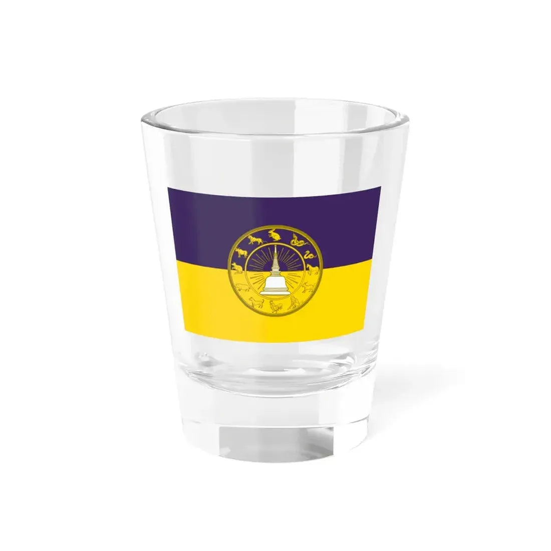 Flag of Nakhon Si Thammarat Province Thailand - Shot Glass 1.5oz 1.5oz - Go Mug Yourself
