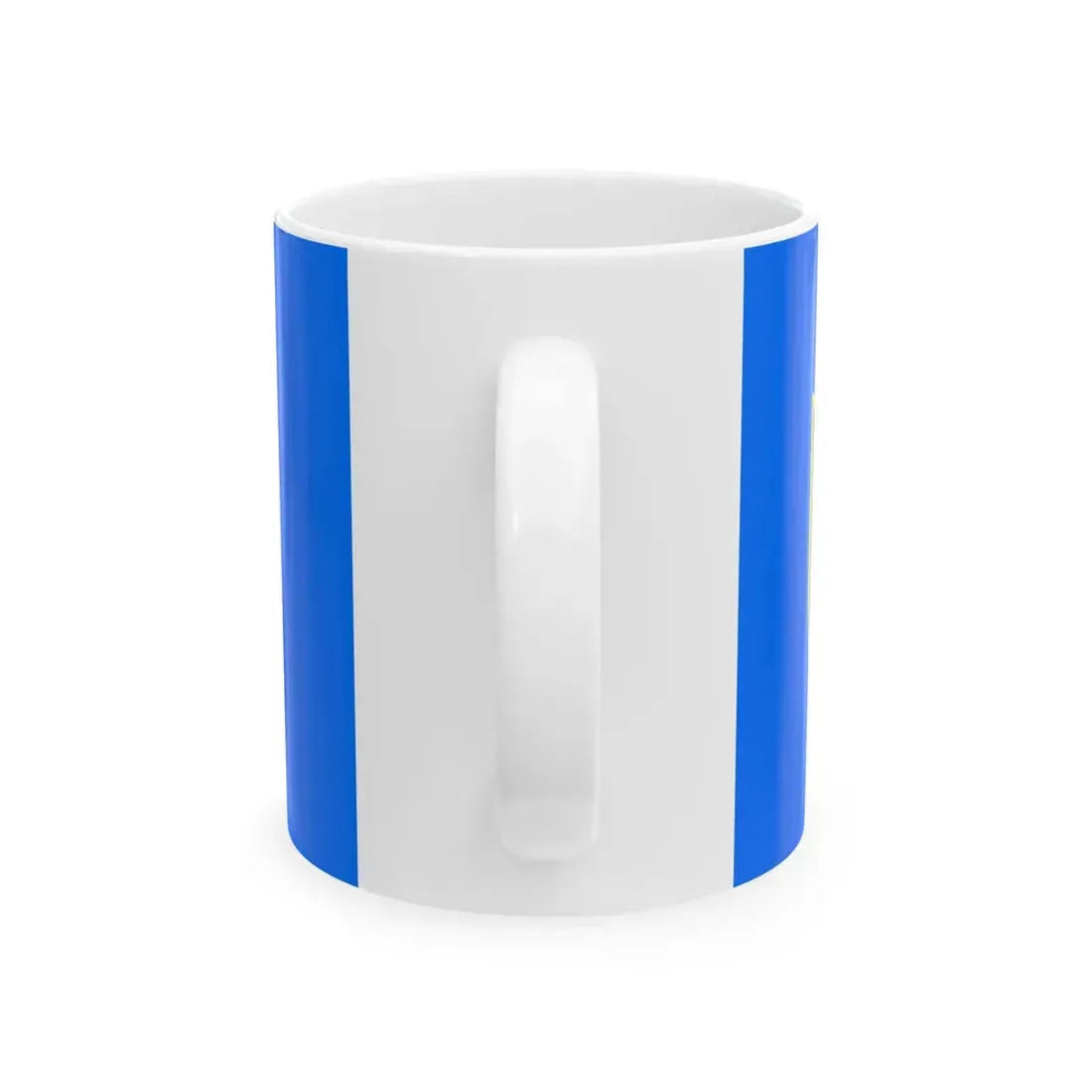 Flag of Nalaikh district Ulaanbaatar (Mongolia) White Coffee Mug - Go Mug Yourself