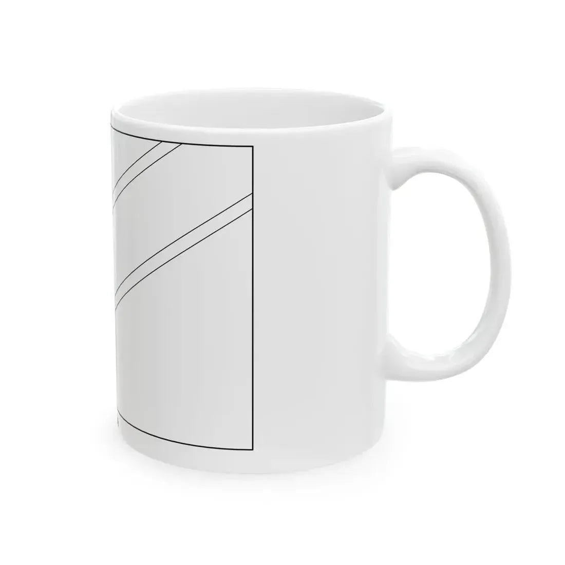 Flag of Namibia colouring page (Namibia) White Coffee Mug - Go Mug Yourself