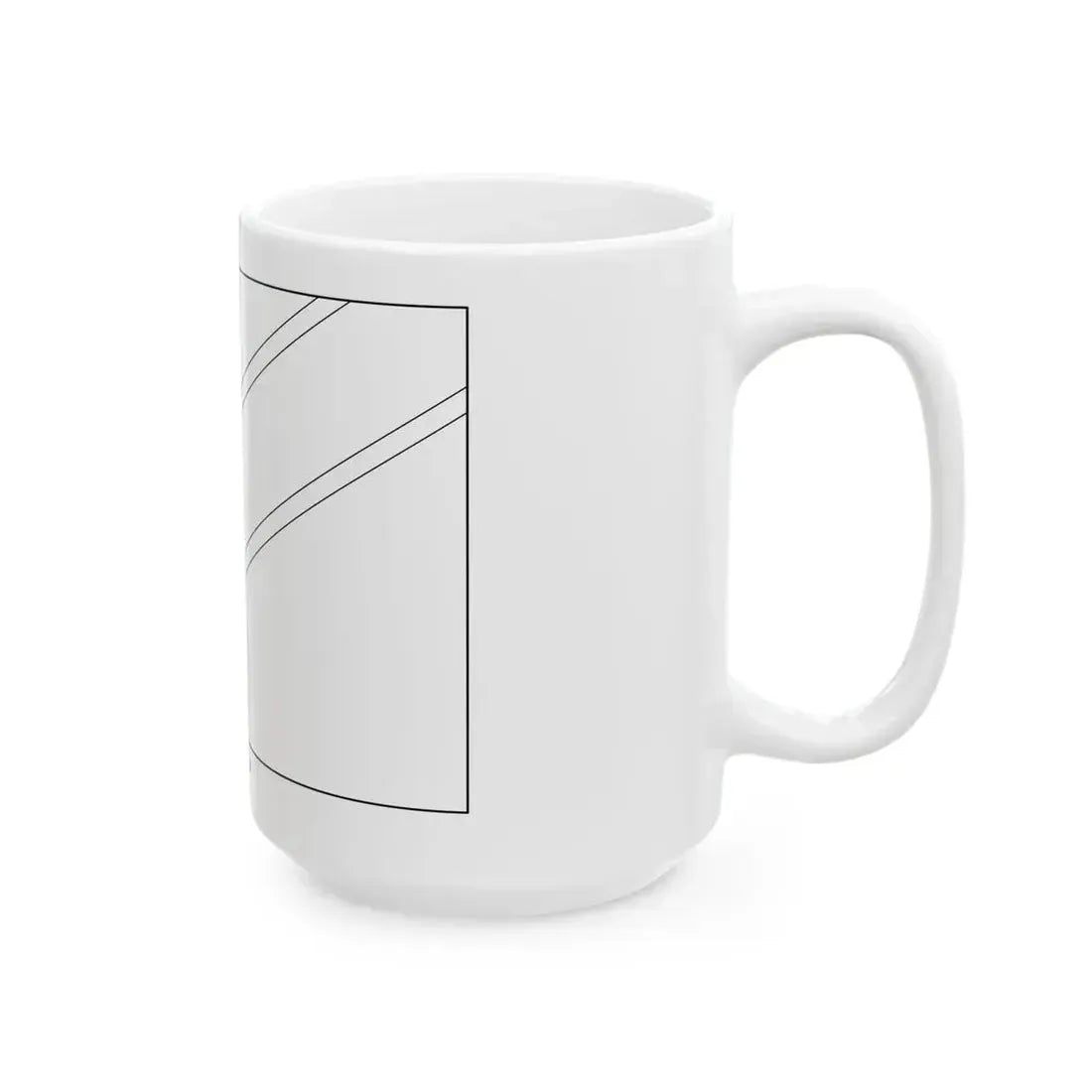 Flag of Namibia colouring page (Namibia) White Coffee Mug - Go Mug Yourself