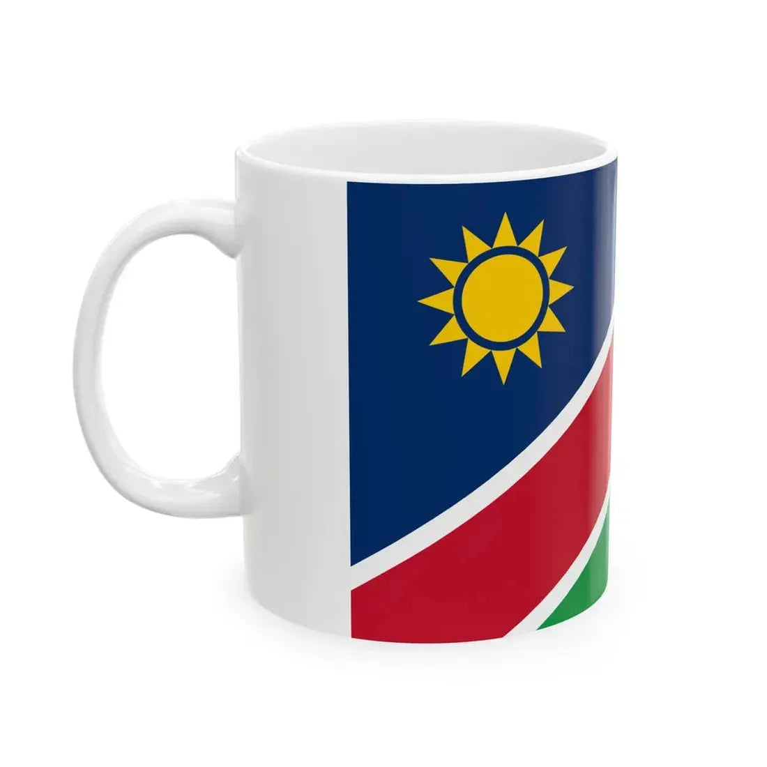 Flag of Namibia (Namibia) White Coffee Mug - Go Mug Yourself