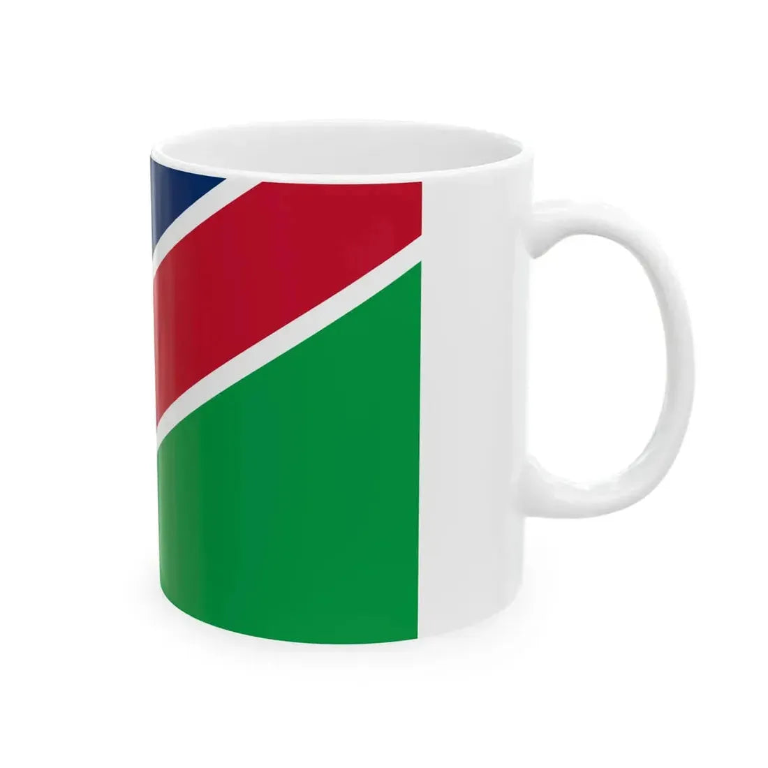 Flag of Namibia (Namibia) White Coffee Mug - Go Mug Yourself