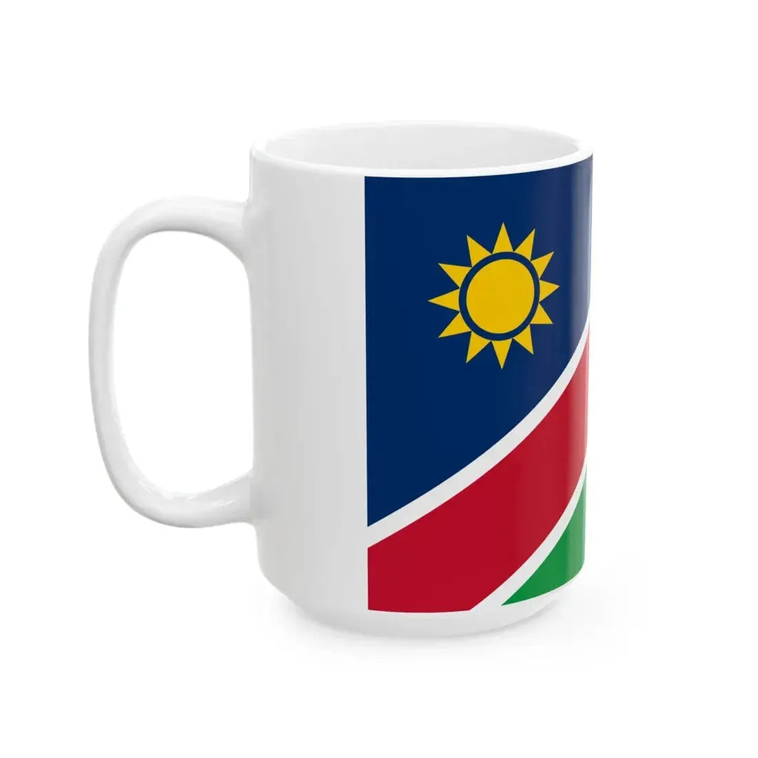 Flag of Namibia (Namibia) White Coffee Mug - Go Mug Yourself