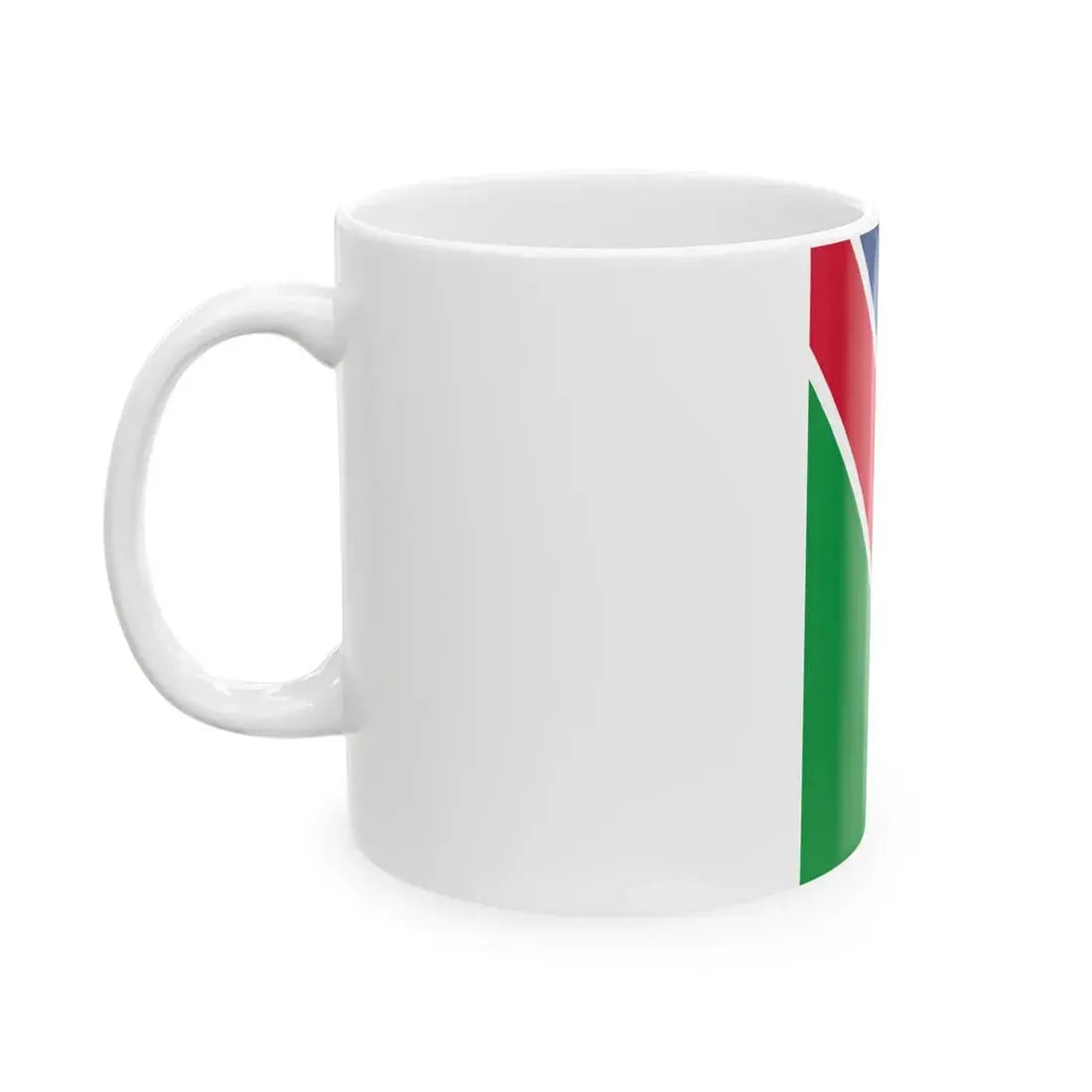 Flag of Namibia vertical (Namibia) White Coffee Mug - Go Mug Yourself