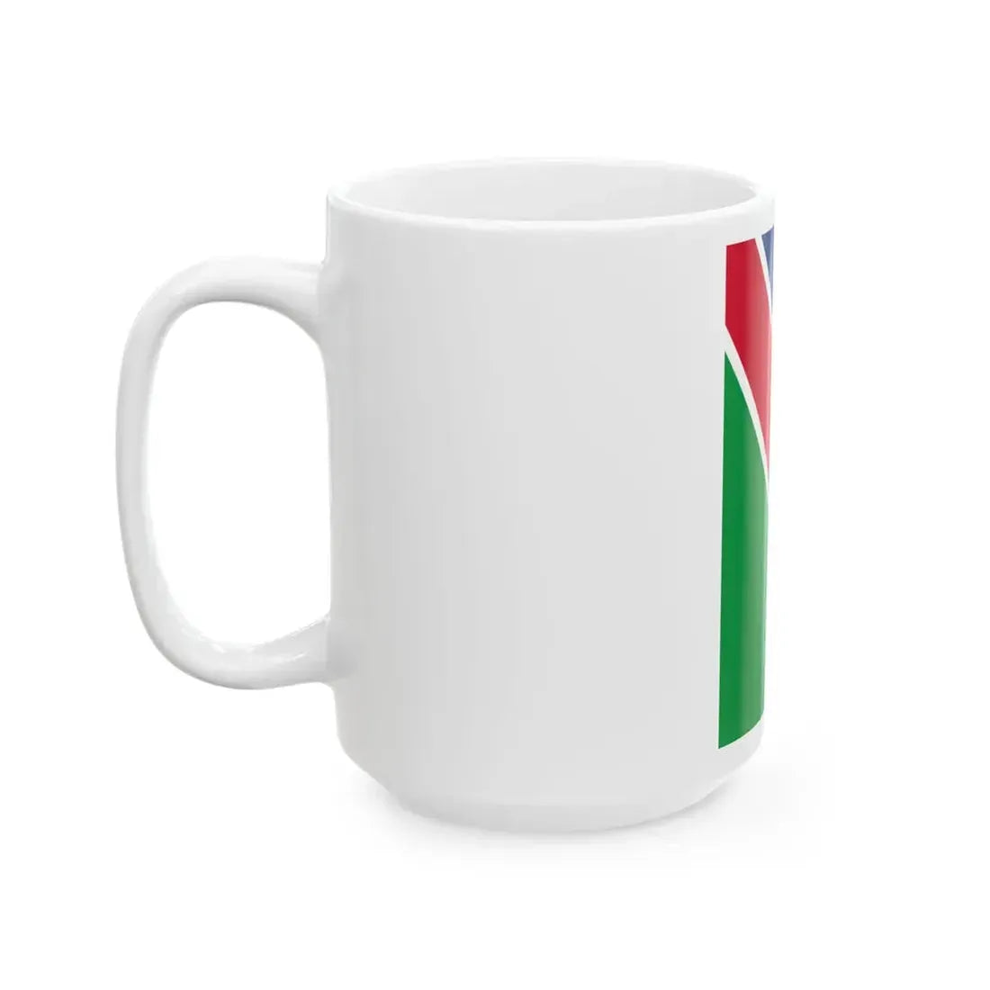 Flag of Namibia vertical (Namibia) White Coffee Mug - Go Mug Yourself