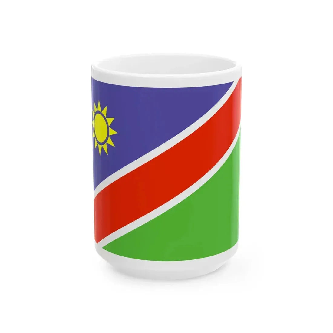 Flag of Namibia WFB 2000 (Namibia) White Coffee Mug 15oz - Go Mug Yourself