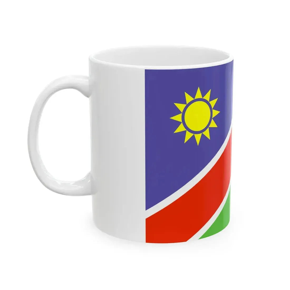 Flag of Namibia WFB 2000 (Namibia) White Coffee Mug - Go Mug Yourself