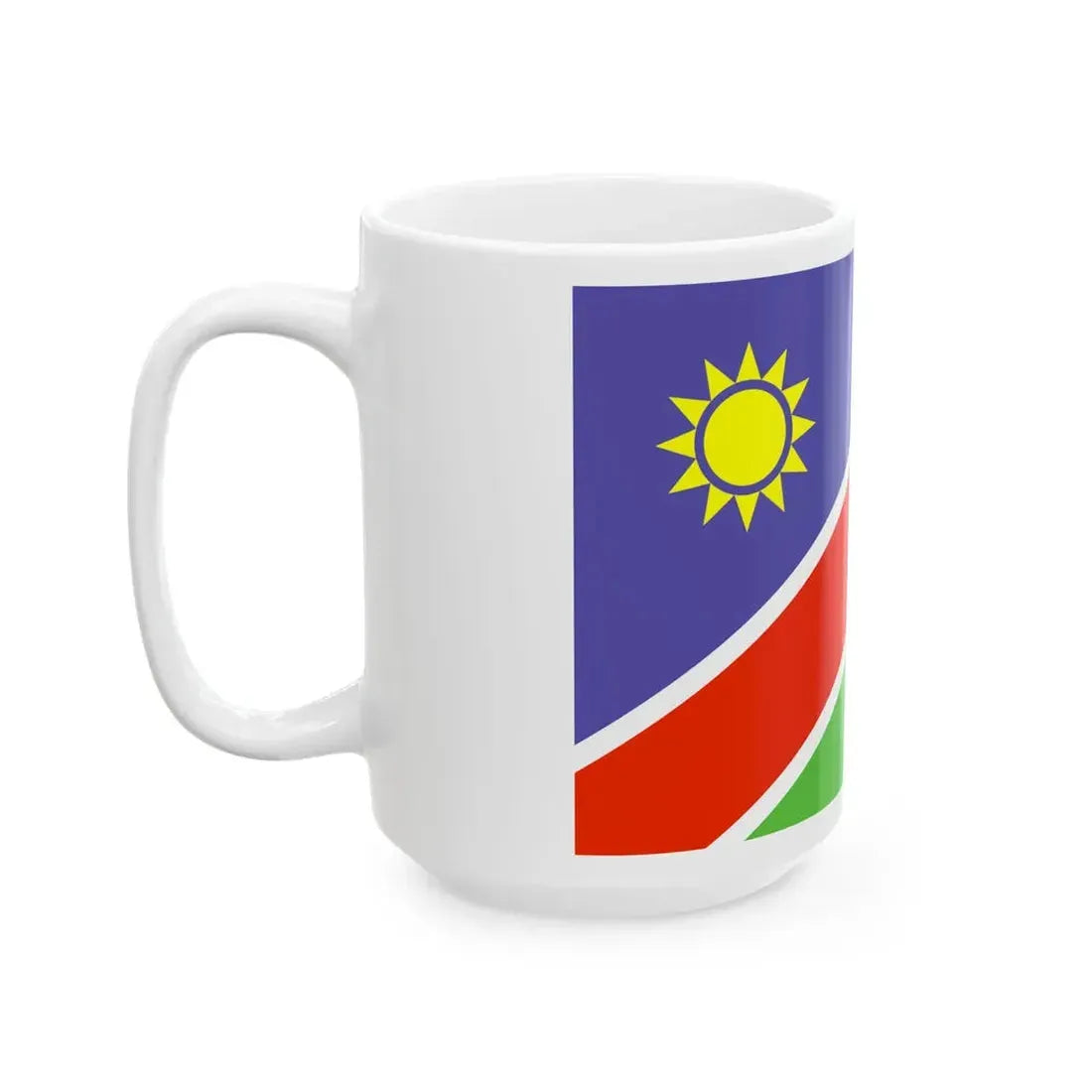 Flag of Namibia WFB 2000 (Namibia) White Coffee Mug - Go Mug Yourself