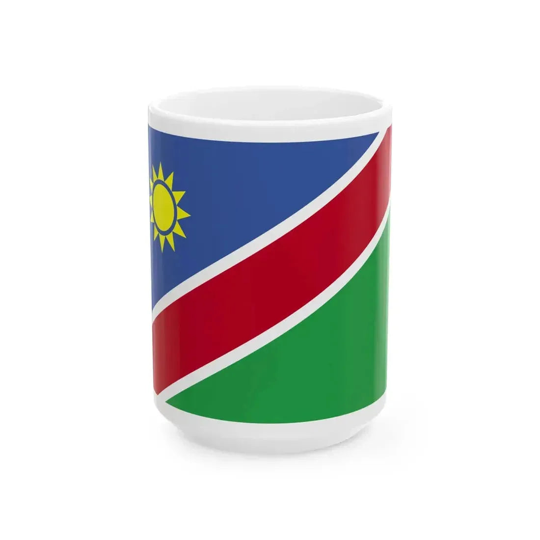 Flag of Namibia WFB 2004 (Namibia) White Coffee Mug 15oz - Go Mug Yourself