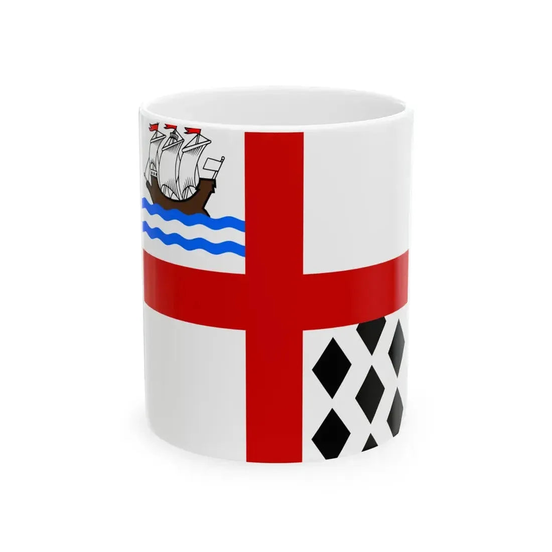 Flag of Nanaimo Canada (Canada) White Coffee Mug 11oz - Go Mug Yourself