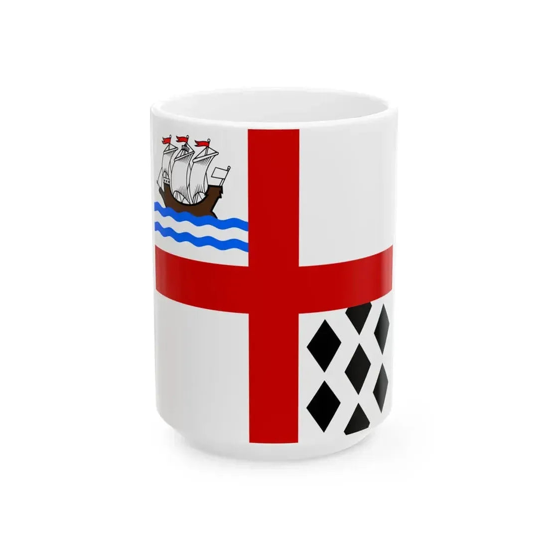 Flag of Nanaimo Canada (Canada) White Coffee Mug 15oz - Go Mug Yourself