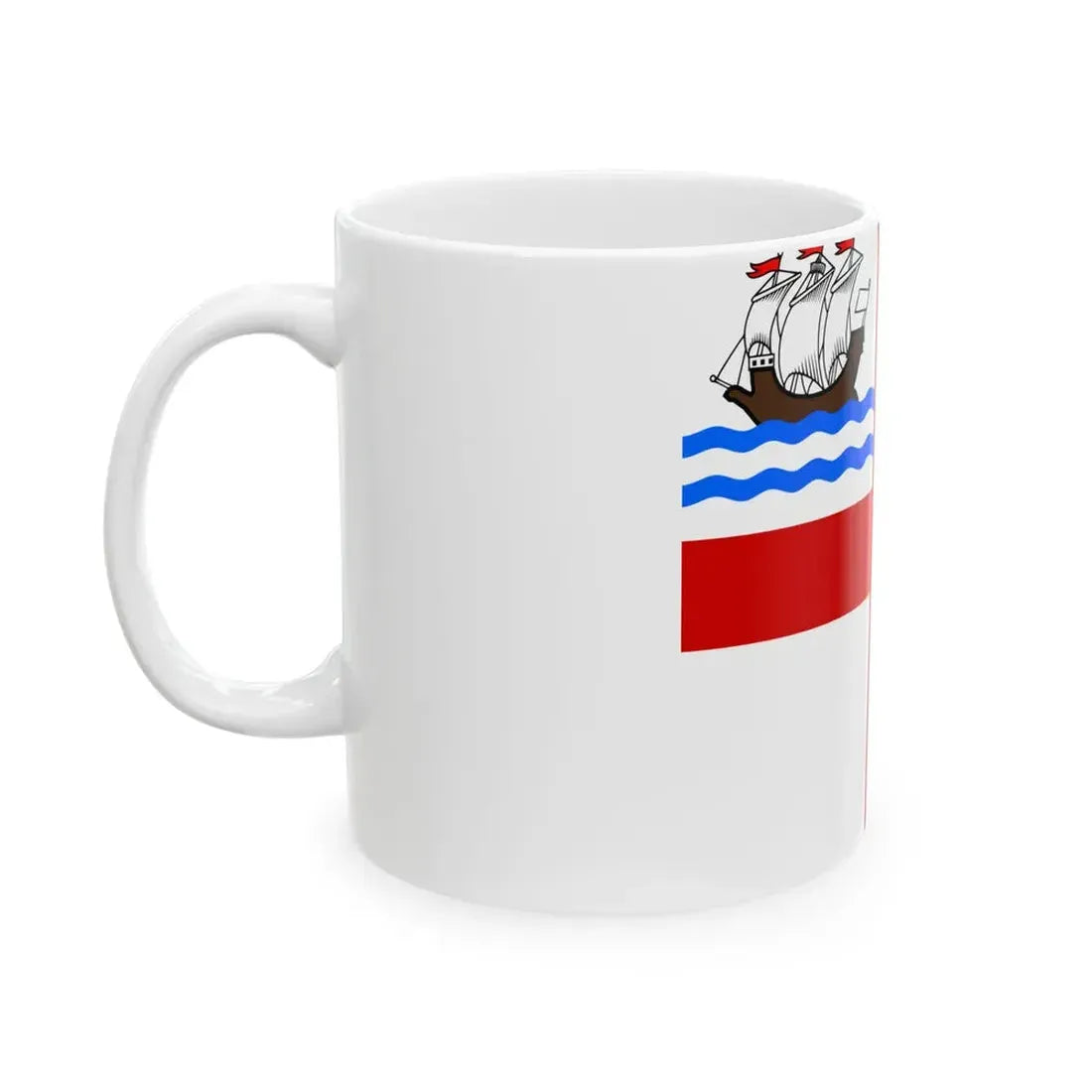 Flag of Nanaimo Canada (Canada) White Coffee Mug - Go Mug Yourself