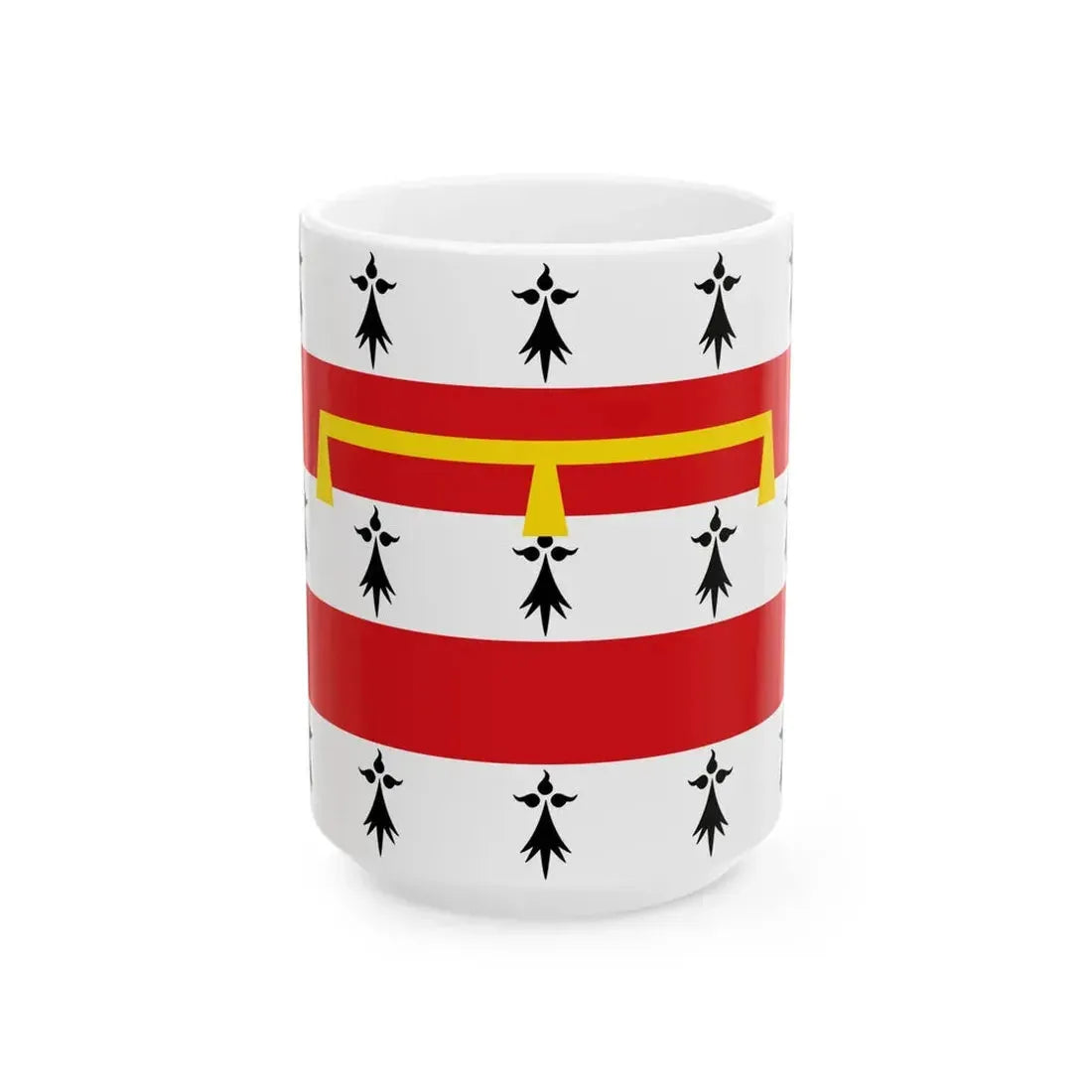 Flag of Nandrin (Belgium) White Coffee Mug 15oz - Go Mug Yourself