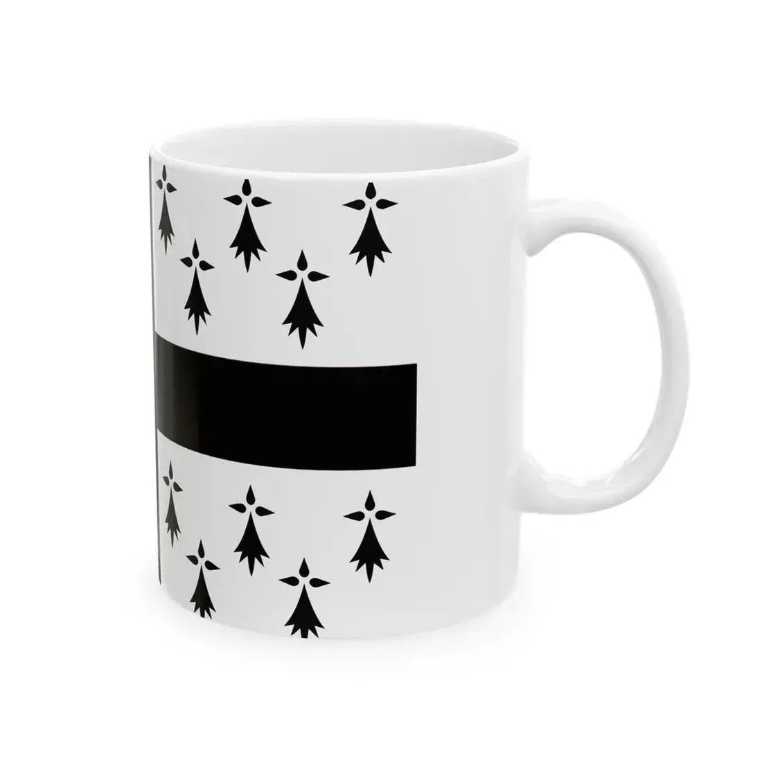 Flag of Nantes (France) White Coffee Mug - Go Mug Yourself