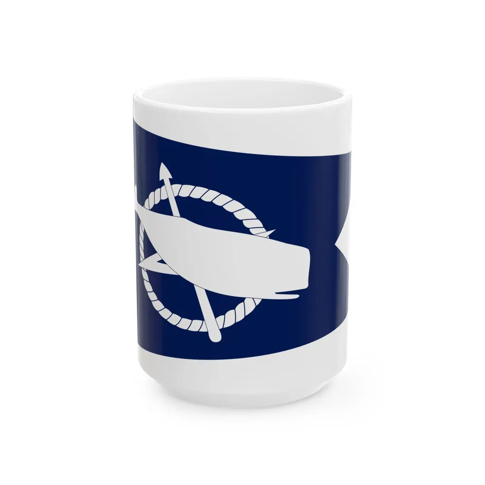 Flag of Nantucket Massachusetts (United States) White Coffee Mug 15oz - Go Mug Yourself