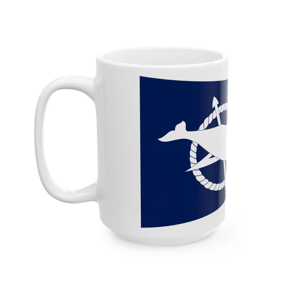 Flag of Nantucket Massachusetts (United States) White Coffee Mug - Go Mug Yourself