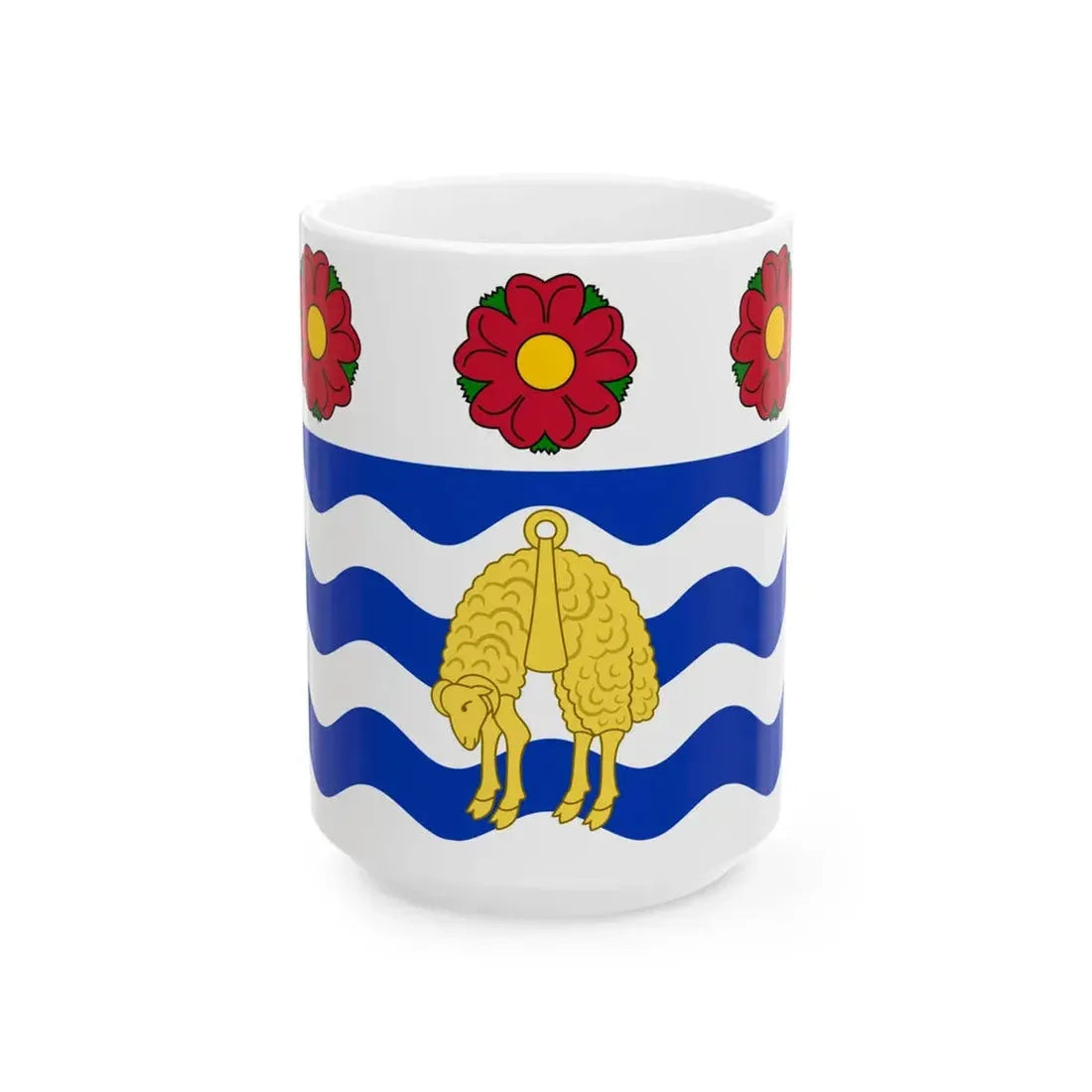Flag of Napier City (New Zealand) White Coffee Mug 15oz - Go Mug Yourself