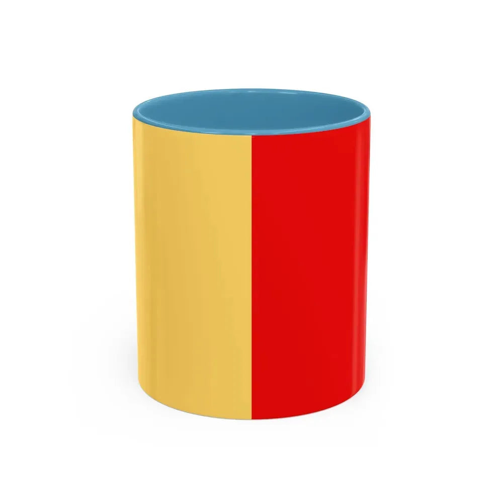Flag of Naples Italy - Accent Coffee Mug 11oz Light Blue - Go Mug Yourself