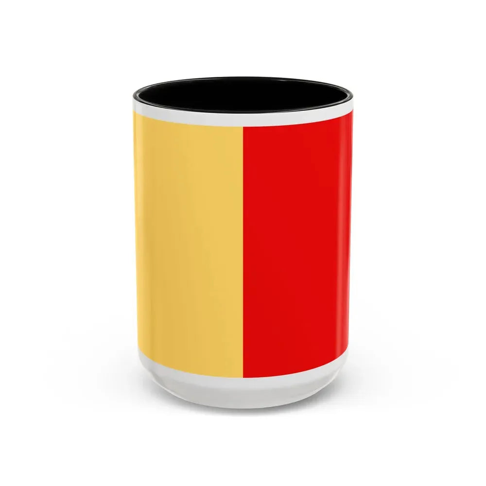 Flag of Naples Italy - Accent Coffee Mug 15oz Black - Go Mug Yourself