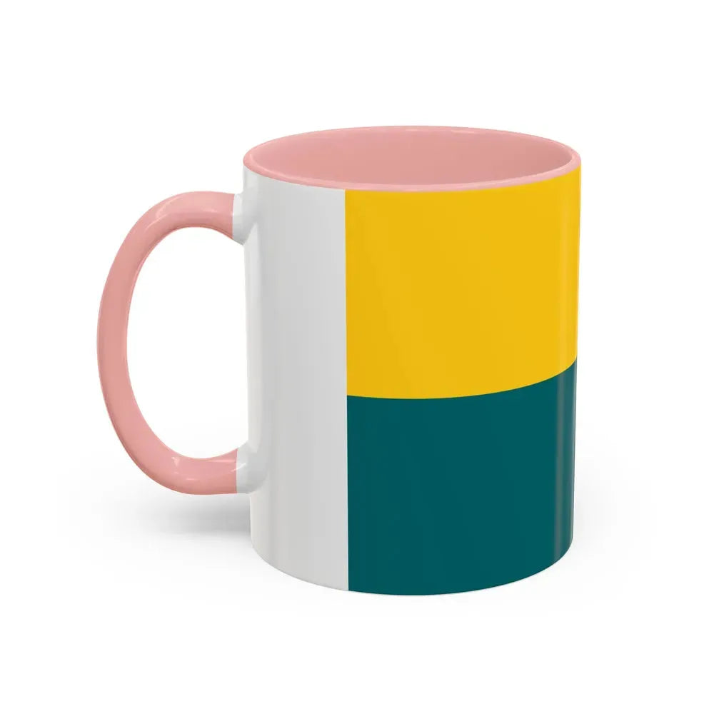 Flag of Narva Estonia - Accent Coffee Mug - Go Mug Yourself