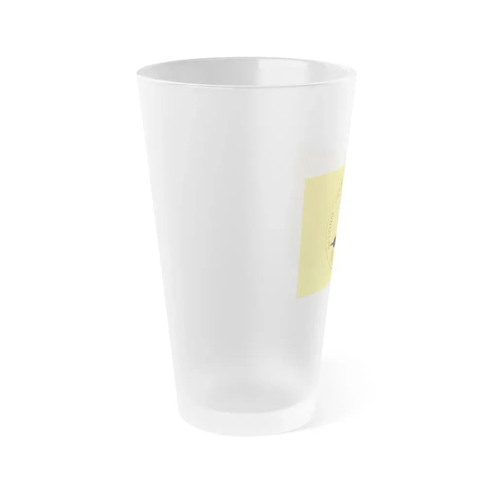 Flag of National Capital District Papa New Guinea - Frosted Pint Glass 16oz - Go Mug Yourself
