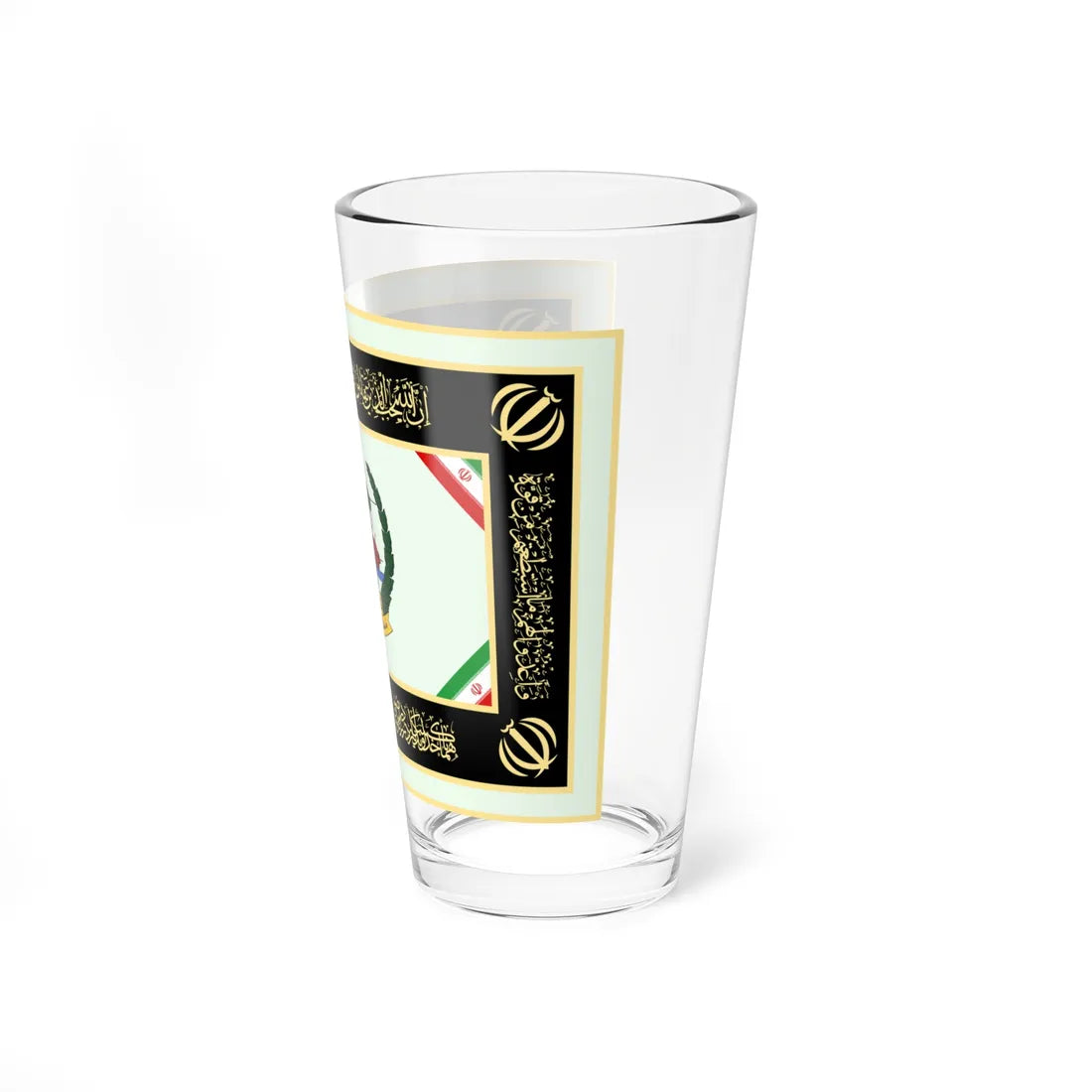 Flag of National Geographical Organization of Iranian Armed Forces (Iran) Pint Glass 16oz - Go Mug Yourself