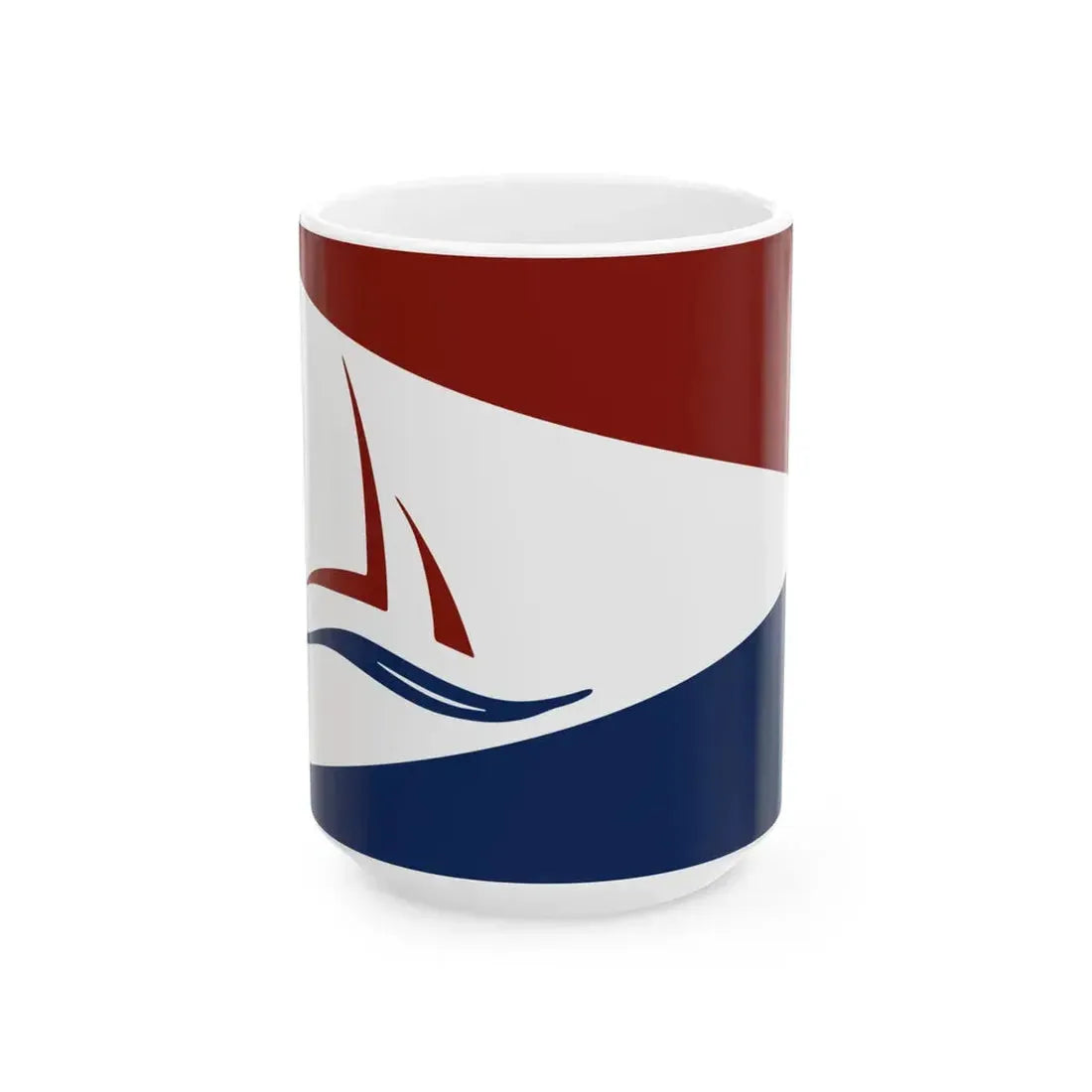 Flag of National Harbor Maryland (United States) White Coffee Mug 15oz - Go Mug Yourself