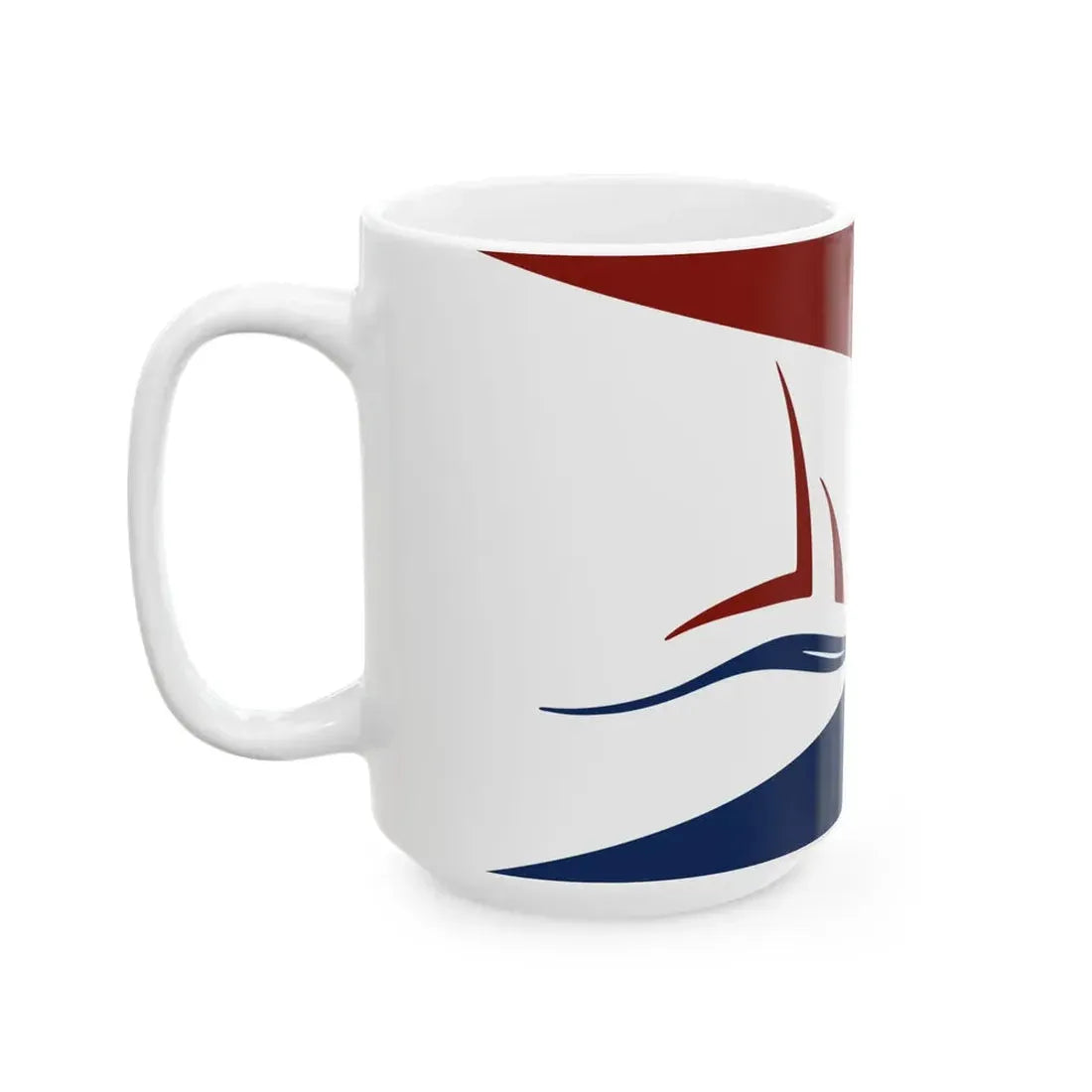 Flag of National Harbor Maryland (United States) White Coffee Mug - Go Mug Yourself