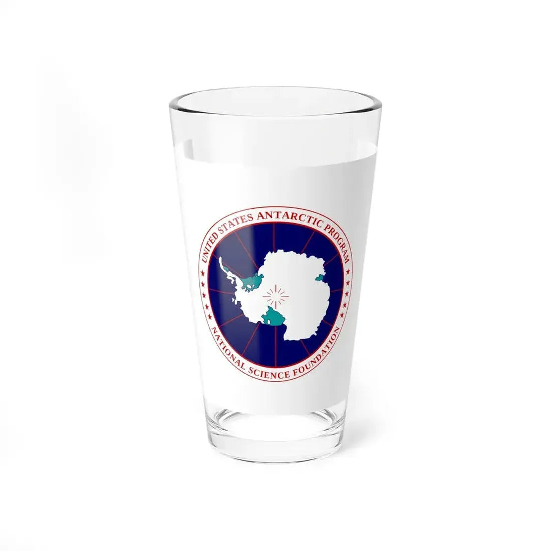 Flag of National Science Foundation Antarctic Program - Pint Glass 16oz 16oz - Go Mug Yourself