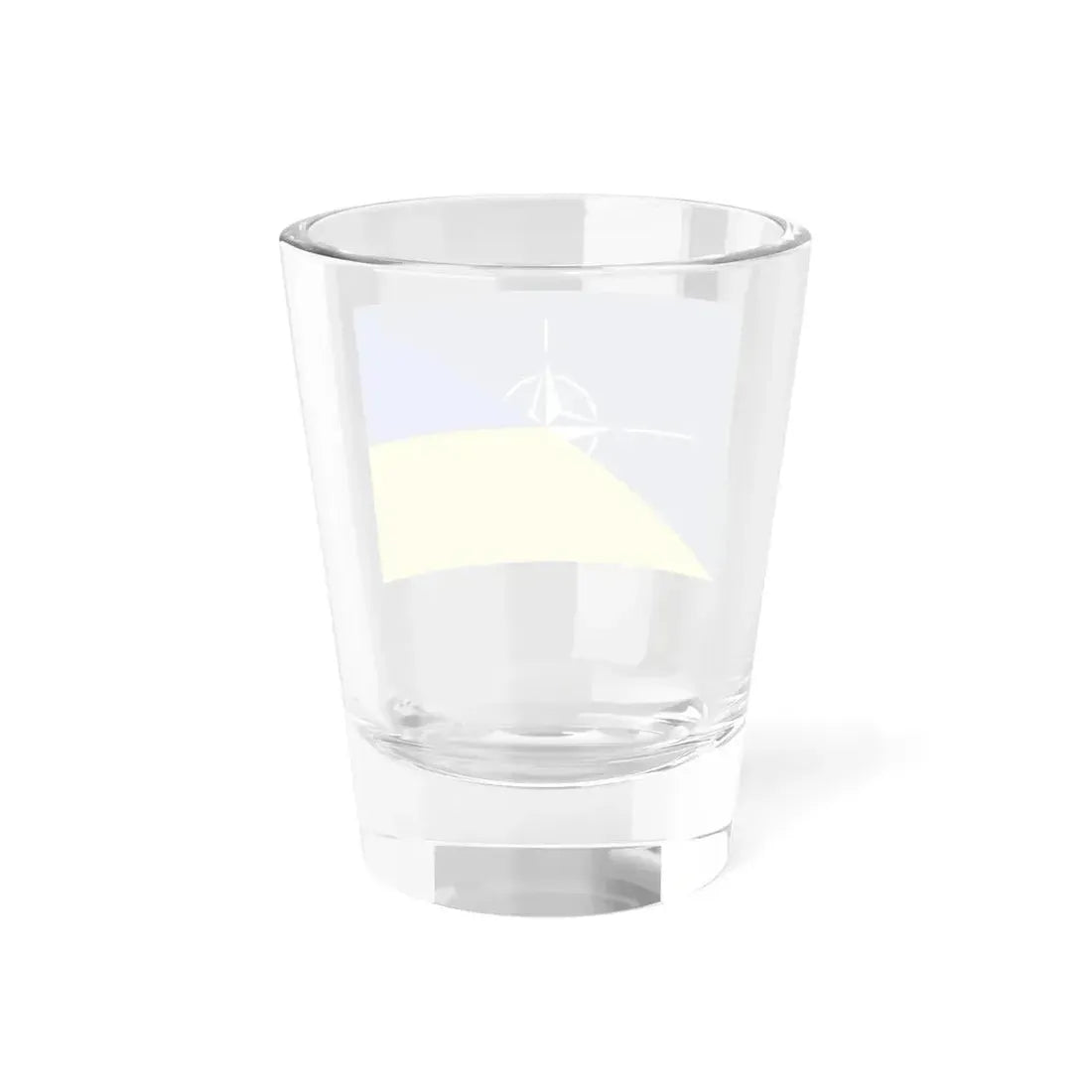 Flag of NATO and Ukraine (Ukraine) Shot Glass 1.5oz - Go Mug Yourself