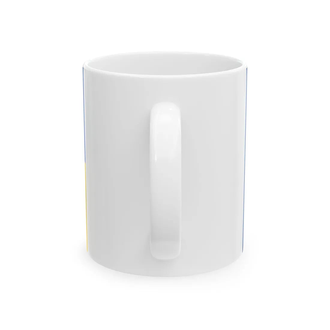 Flag of NATO and Ukraine (Ukraine) White Coffee Mug - Go Mug Yourself