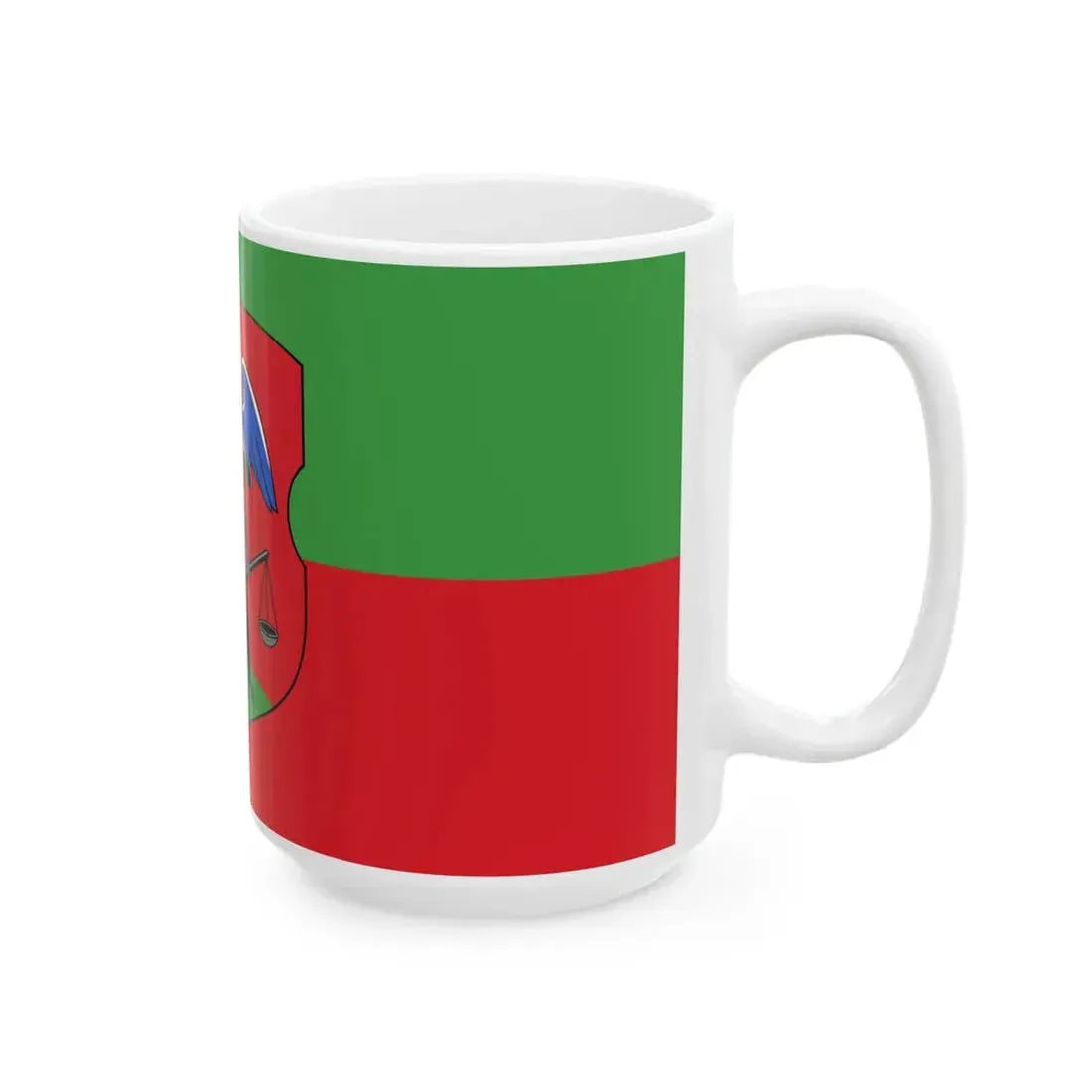 Flag of Navahradak (Belarus) White Coffee Mug - Go Mug Yourself