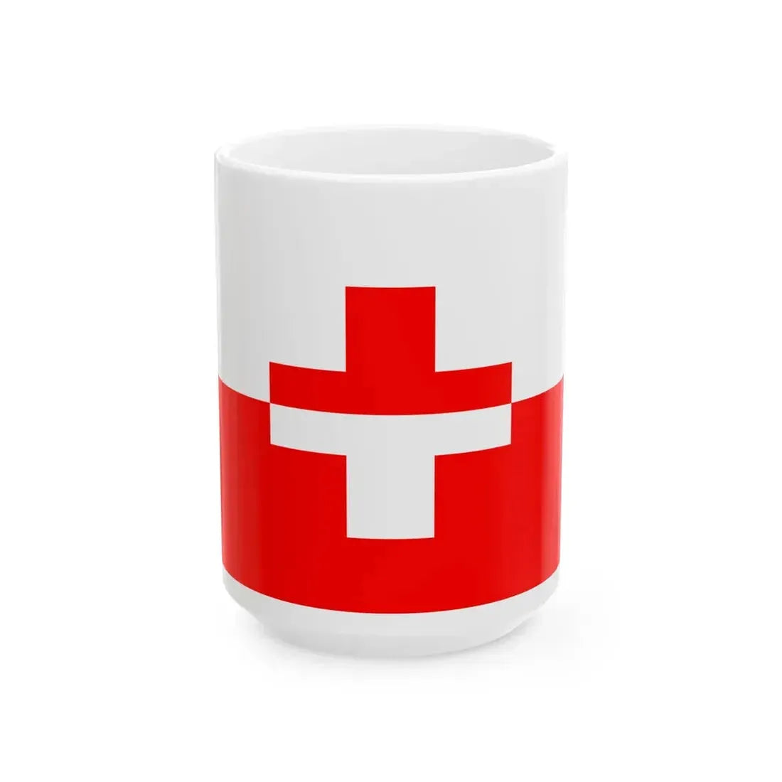 Flag of Naxxar 1993-2000 (Malta) White Coffee Mug 15oz - Go Mug Yourself
