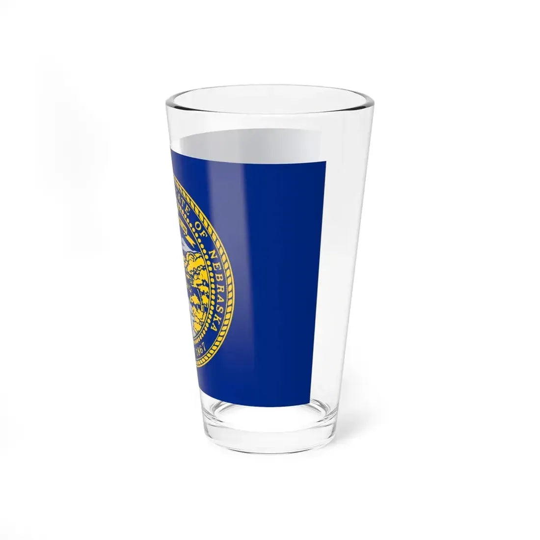 Flag of Nebraska 3-2 (United States) Pint Glass 16oz - Go Mug Yourself