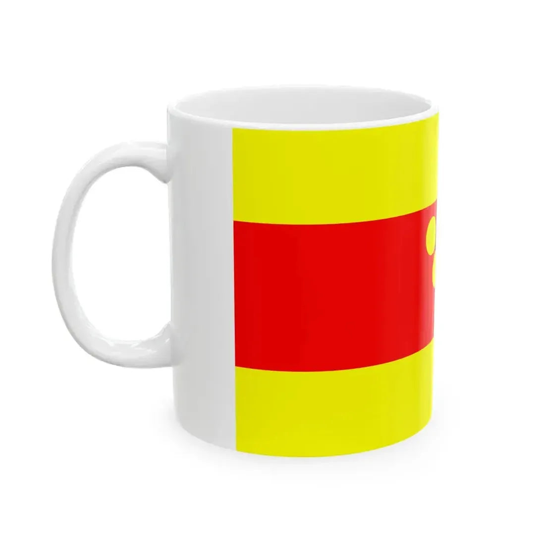 Flag of Negotino Municipality North Macedonia (North Macedonia) White Coffee Mug - Go Mug Yourself