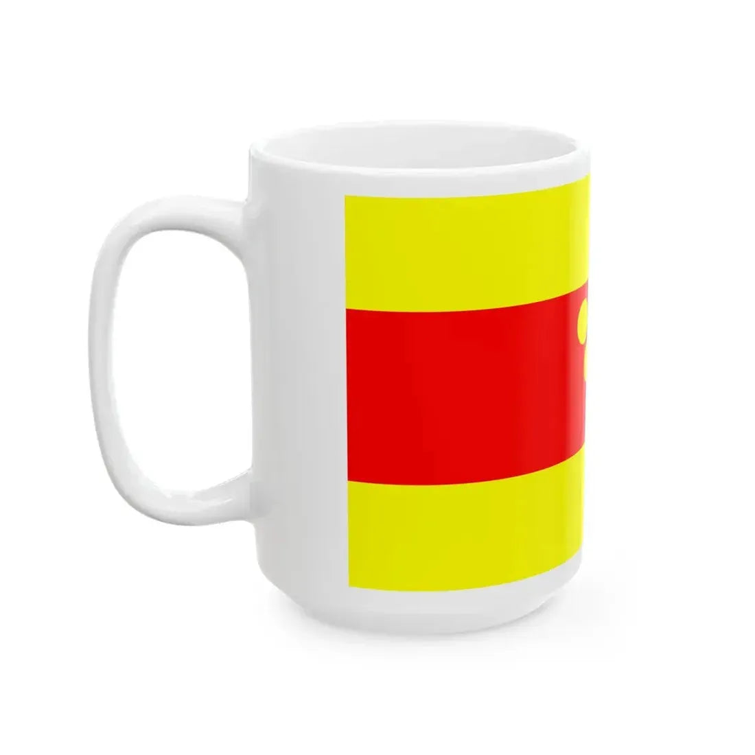 Flag of Negotino Municipality North Macedonia (North Macedonia) White Coffee Mug - Go Mug Yourself