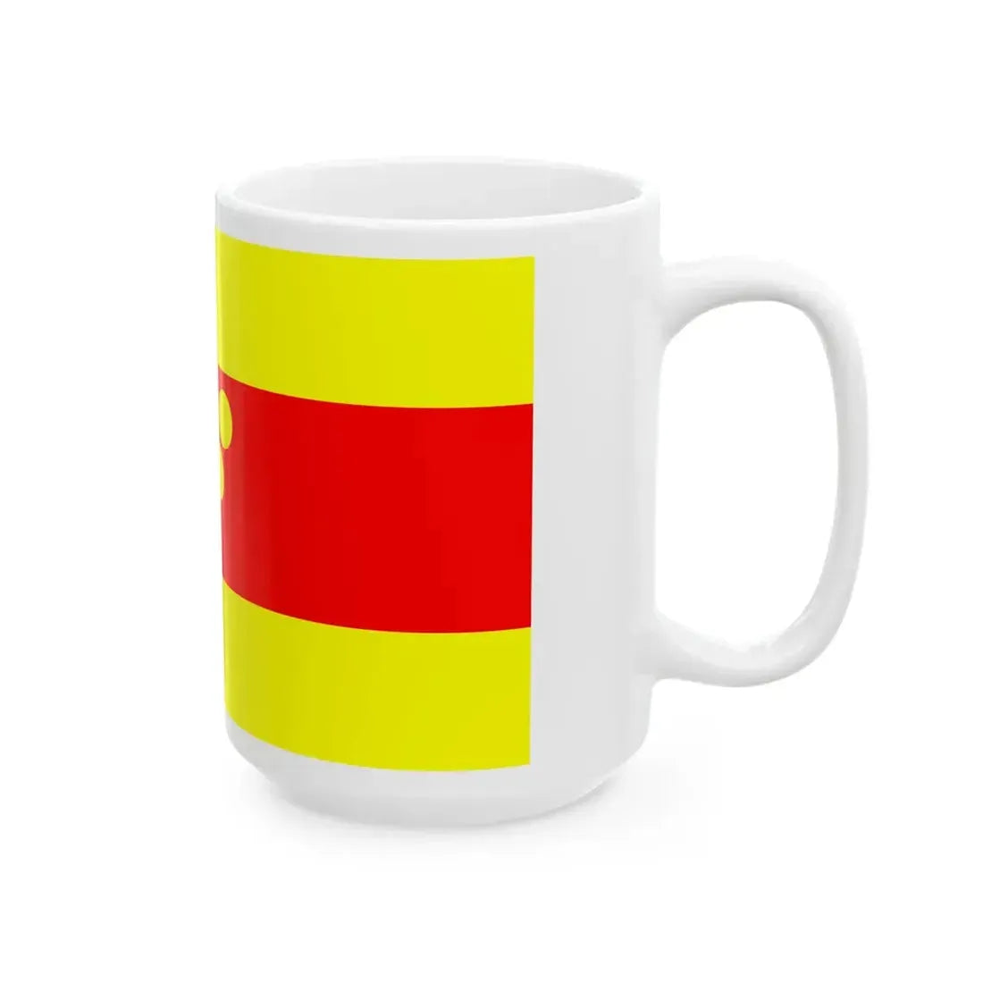 Flag of Negotino Municipality North Macedonia (North Macedonia) White Coffee Mug - Go Mug Yourself