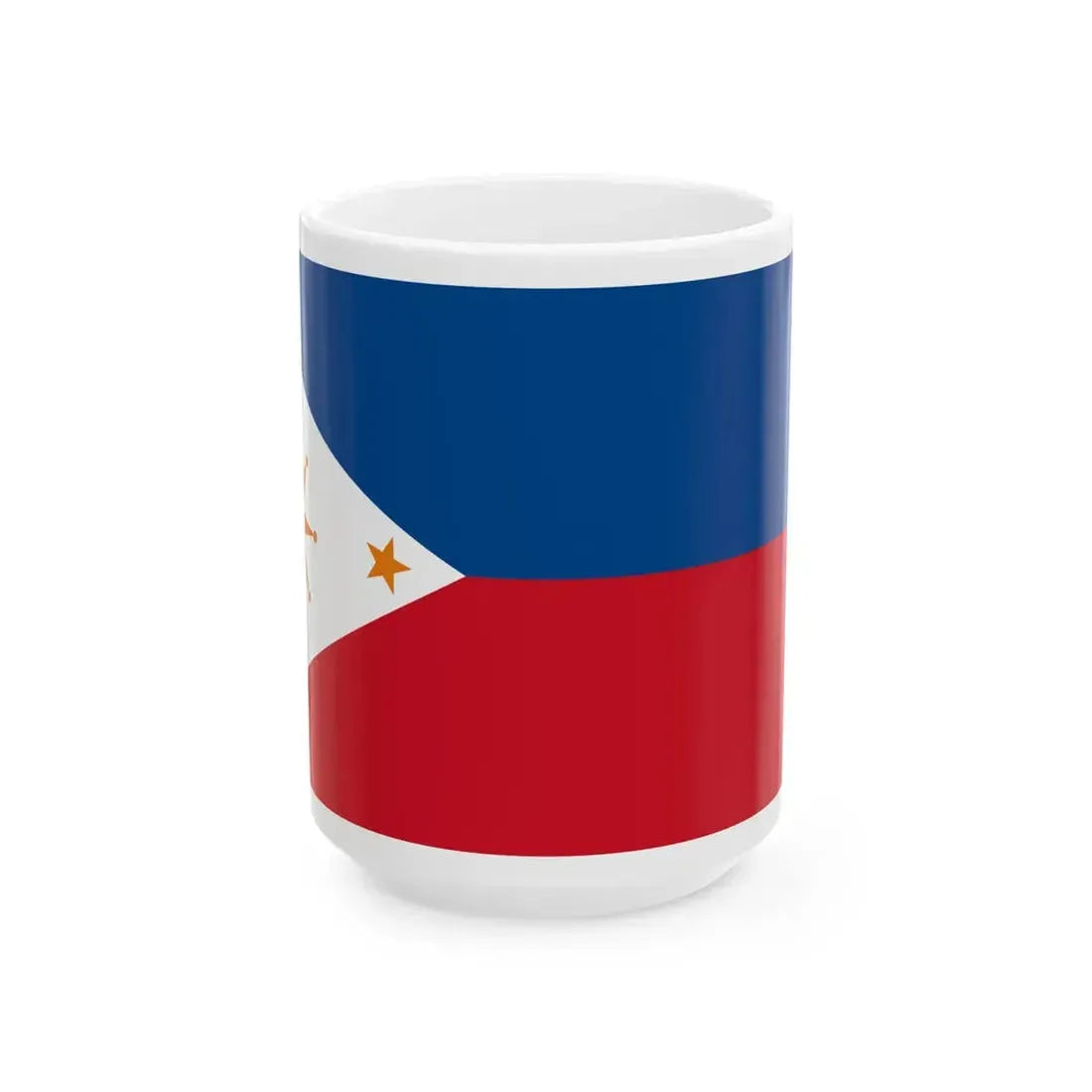 Flag of Negros Republic (Philippines) White Coffee Mug 15oz - Go Mug Yourself