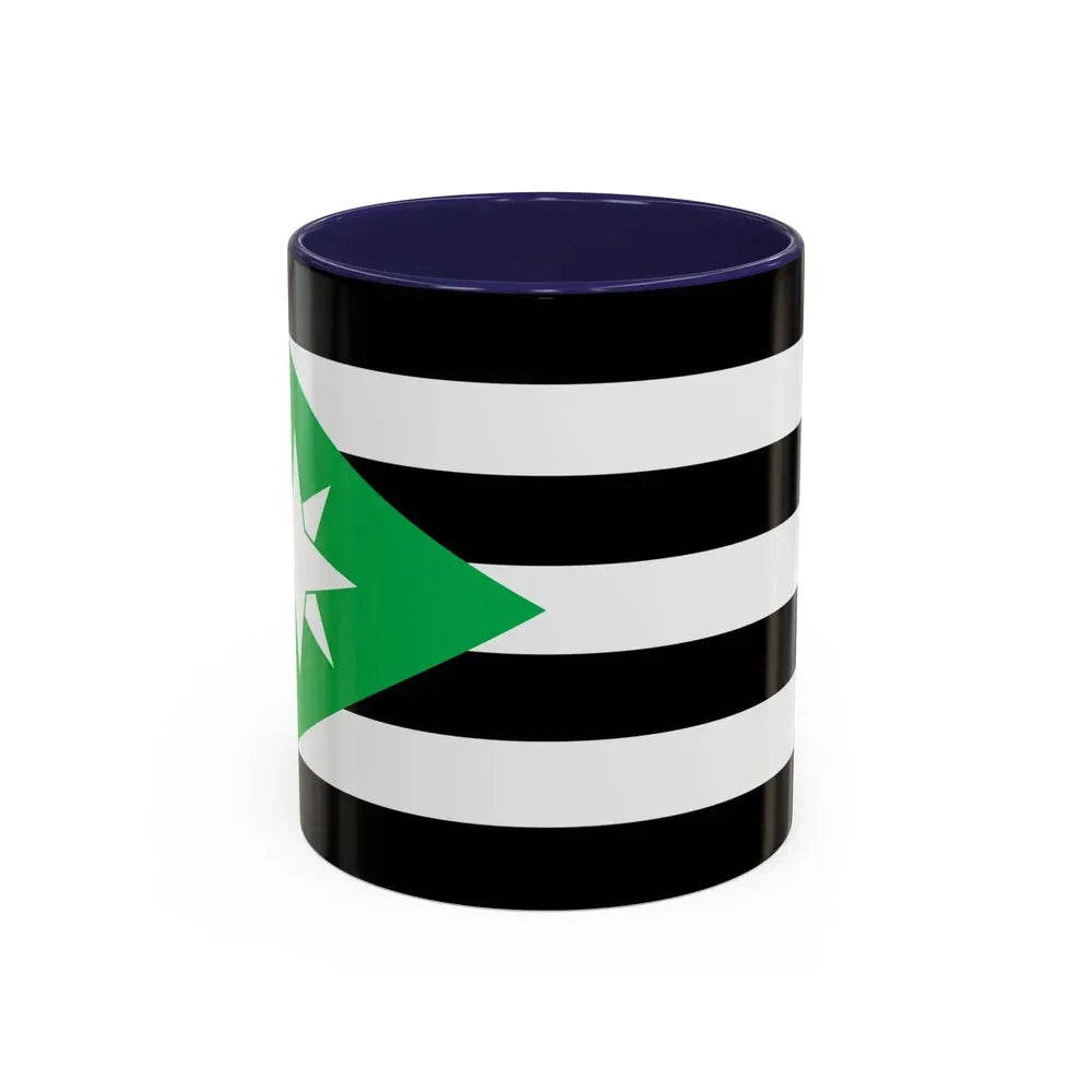 Flag of Nenthead UK - Accent Coffee Mug 11oz Navy - Go Mug Yourself