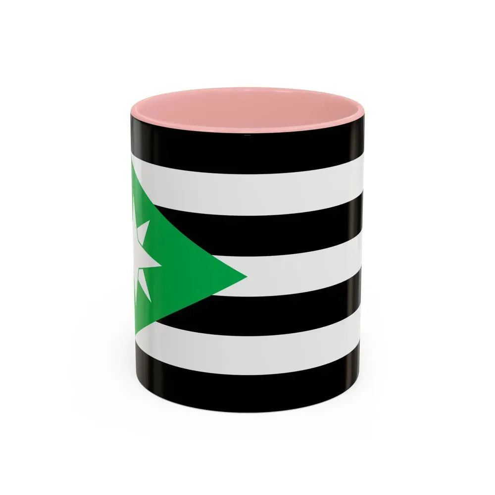 Flag of Nenthead UK - Accent Coffee Mug 11oz Pink - Go Mug Yourself