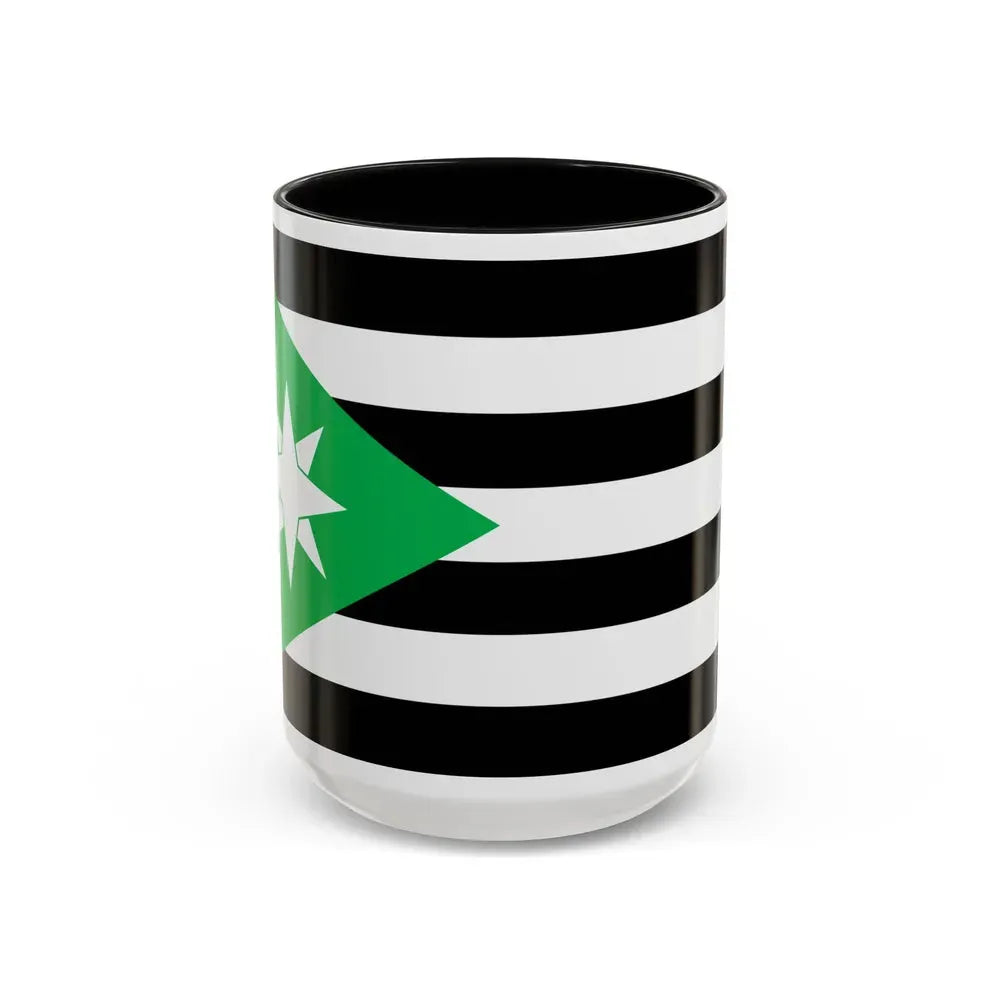 Flag of Nenthead UK - Accent Coffee Mug 15oz Black - Go Mug Yourself