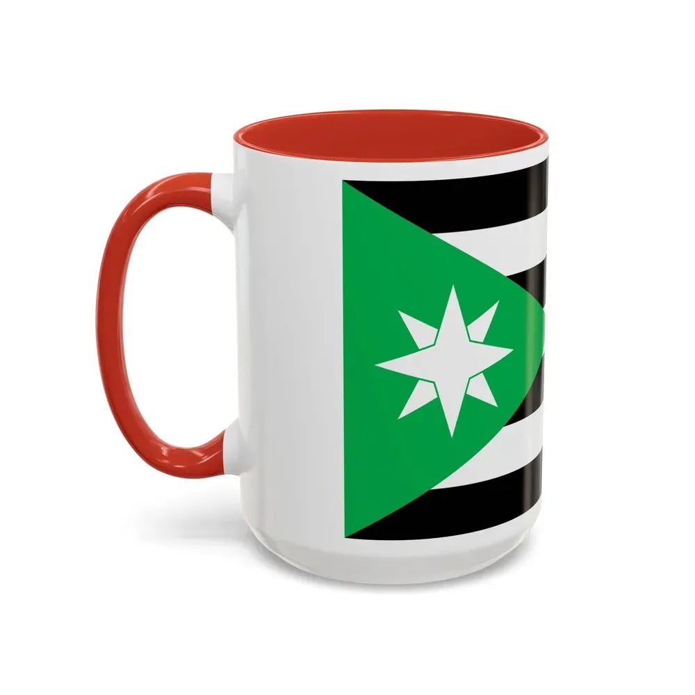 Flag of Nenthead UK - Accent Coffee Mug - Go Mug Yourself