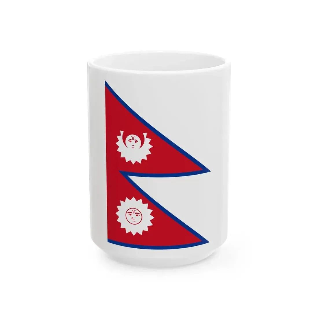 Flag of Nepal 1743-1962 (Nepal) White Coffee Mug 15oz - Go Mug Yourself