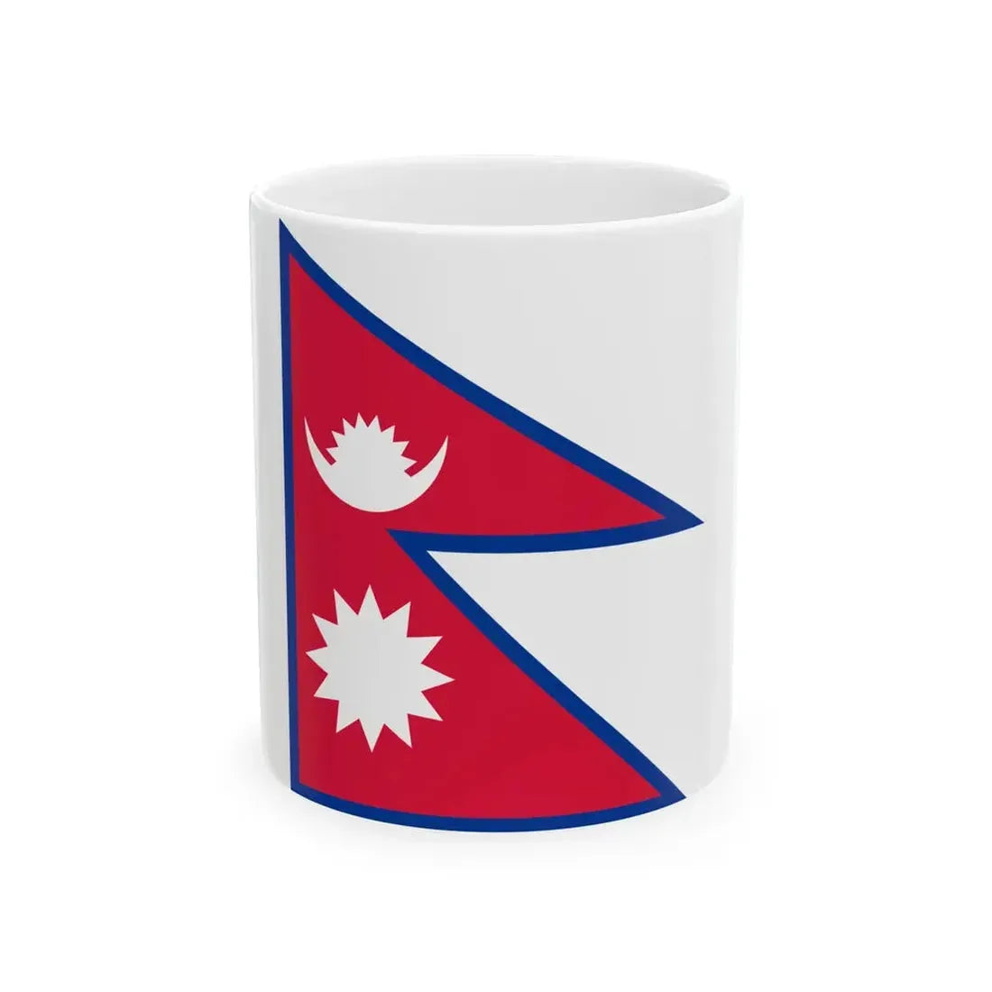 Flag of Nepal (Nepal) White Coffee Mug 11oz - Go Mug Yourself