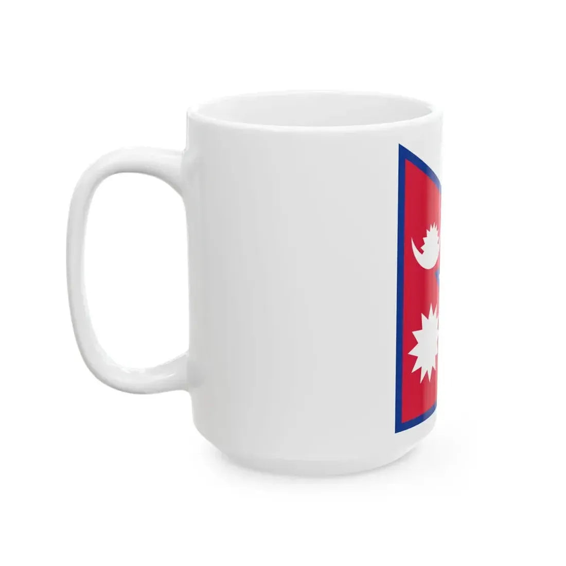 Flag of Nepal (Nepal) White Coffee Mug - Go Mug Yourself