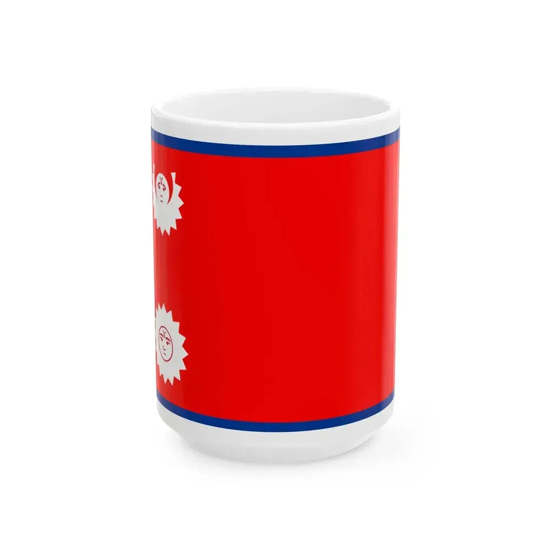 Flag of Nepal rectangular 1930-1962 (Nepal) White Coffee Mug 15oz - Go Mug Yourself