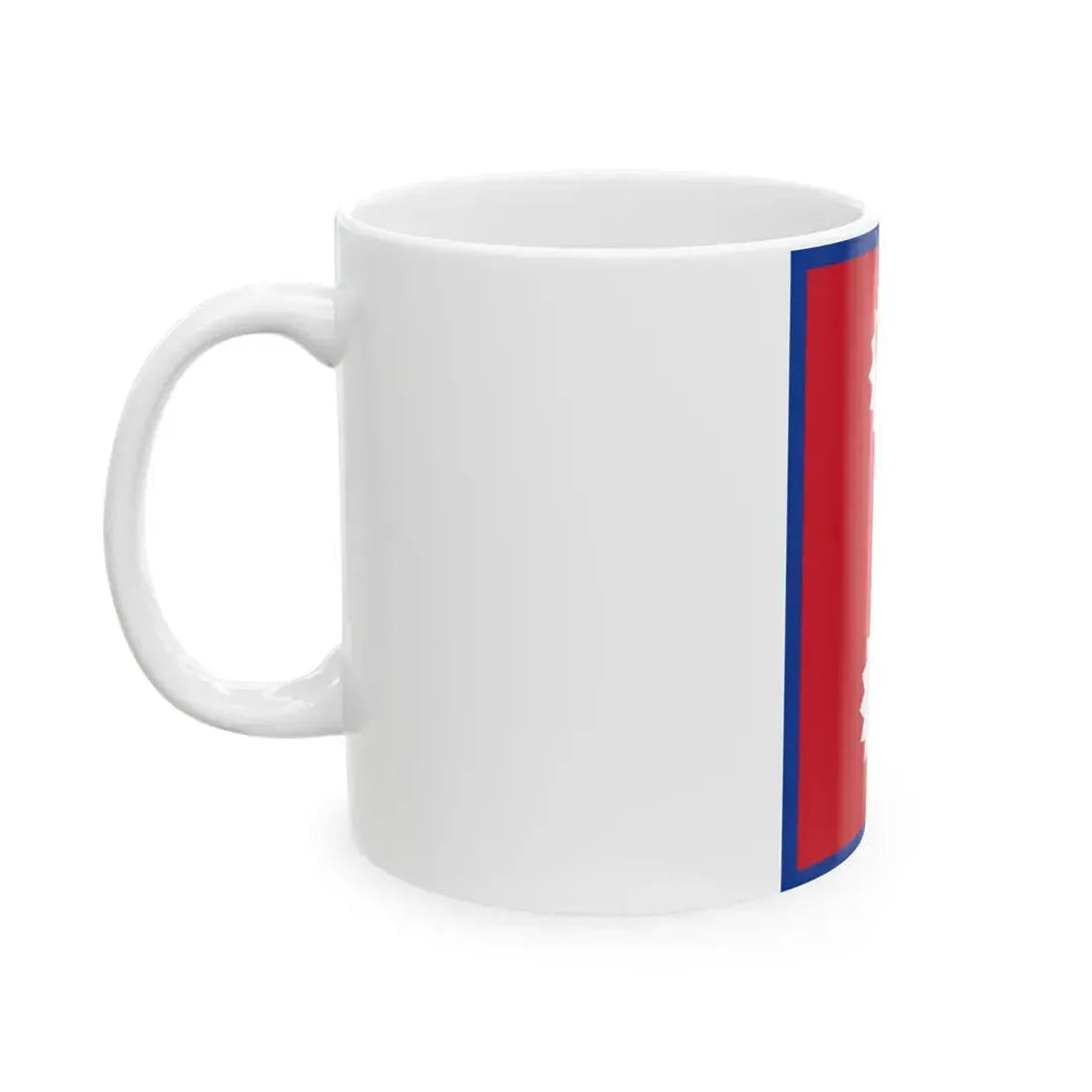 Flag of Nepal vertical 1930-1962 (Nepal) White Coffee Mug - Go Mug Yourself