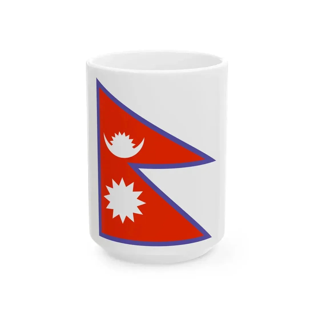 Flag of Nepal WFB 2000 (Nepal) White Coffee Mug 15oz - Go Mug Yourself